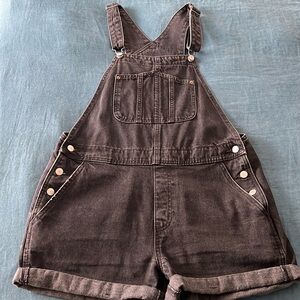 Black Short Overalls